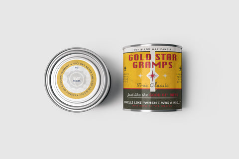 Gold Star Gramps 16oz. Candle